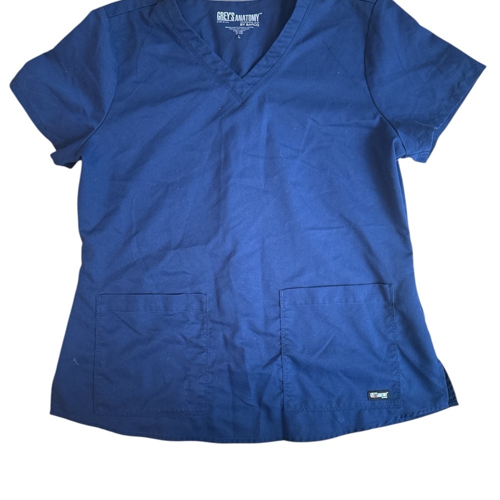 Women’s size L, Grey's Anatomy Blue Scrub Top